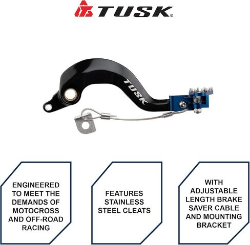 TUSK دواسة فرامل ألومنيوم طرف أزرق لياماها YZ250 1997-2022 in Saudi Arabia