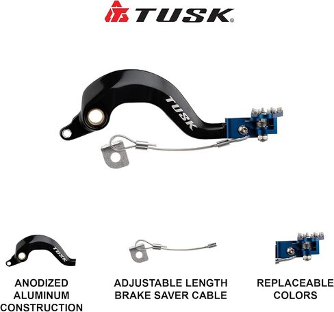 TUSK دواسة فرامل ألومنيوم طرف أزرق لياماها YZ250 1997-2022 in Saudi Arabia