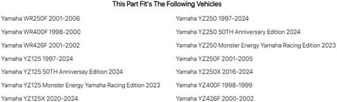 TUSK دواسة فرامل ألومنيوم طرف أزرق لياماها YZ250 1997-2022 in Saudi Arabia