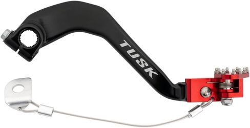 TUSK Aluminum Brake Pedal Red Tip for Honda Africa Twin Adventure Sports ES DCT CRF1100 2020-2022,2024-2025 in Saudi Arabia