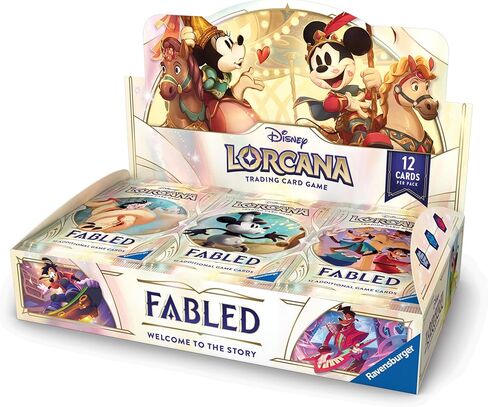 Ravensburger Disney Lorcana TCG: عرض حزمة التعزيز الأسطورية | 24 عبوة تحتوي كل منها على 12 بطاقة تداول | مثالية لهواة الجمع ومحبي ديزني | مناسبة للأعمار من 8 سنوات فما فوق in Kuwait