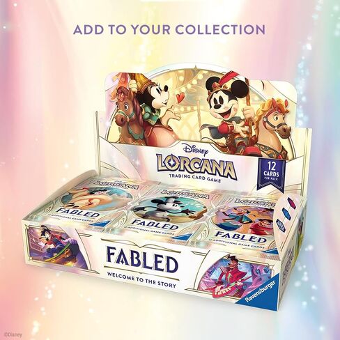Ravensburger Disney Lorcana TCG: عرض حزمة التعزيز الأسطورية | 24 عبوة تحتوي كل منها على 12 بطاقة تداول | مثالية لهواة الجمع ومحبي ديزني | مناسبة للأعمار من 8 سنوات فما فوق in Kuwait