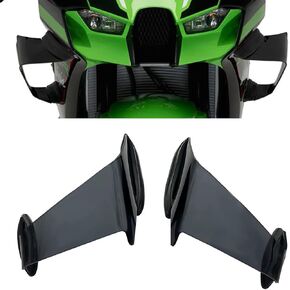 ل ZX-10R ZX10R 2022 2023 2024 دراجة نارية ثابتة الجناح منحرف تركيب الأجنحة الهوائية zx-10r zx10r (أسود) in Kuwait