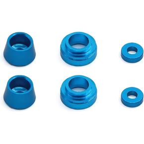 أجزاء ألعاب Rc لـ Tamiya لـ TT02 1/10 أكواب توجيه معدنية طقم أمامي لحشية تعديلات السيارة RC ملحقات جزء الترقية (أحمر) in Kuwait
