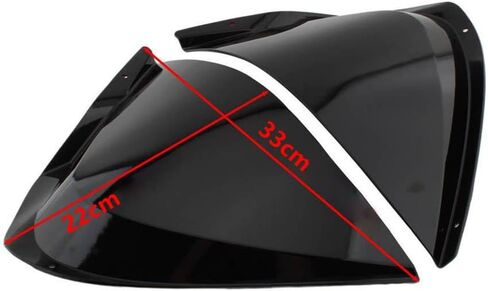 Bacar BT-CDF-327-H Front Side Leg Guard Side Leg Protector Deflector Heat Shields Black ABS For HONDA PCX125 PCX150 PCX160 21-2024 1 Pair in Saudi Arabia