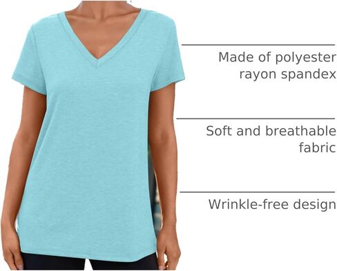 AUTOMET T Shirts Short Sleeve V Neck Tees for Women Fashion Tops Trendy Lightweight Soft Casual Summer Outfits Clothes 2024 in Kuwait