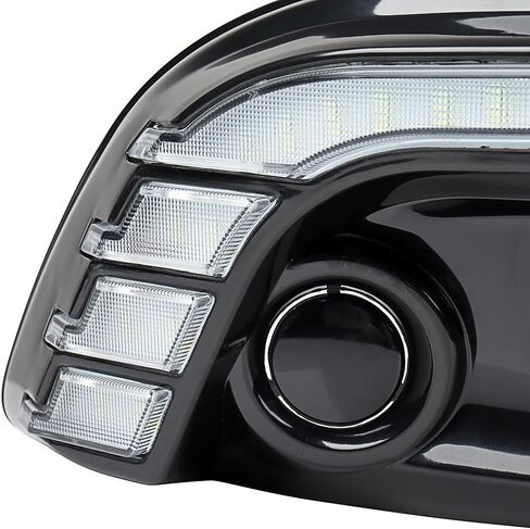 استبدال Astra Depot LED DRL لمازدا 3 Mazda3 Axela 2017 2018 2019 أضواء النهار الجري غطاء مصباح الضباب الأمامي مصباح القيادة 12 فولت ضوء النهار مع إشارة الانعطاف الصفراء وضوء المدينة الأزرق in Kuwait