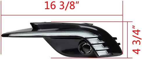 استبدال Astra Depot LED DRL لمازدا 3 Mazda3 Axela 2017 2018 2019 أضواء النهار الجري غطاء مصباح الضباب الأمامي مصباح القيادة 12 فولت ضوء النهار مع إشارة الانعطاف الصفراء وضوء المدينة الأزرق in Kuwait