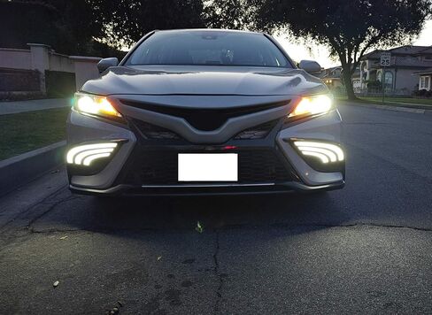iJDMTOY Switchback LED Daytime Running Lights Assy Compatible with 2021-up Toyota Camry SE XSE Trims, JDM Style White/Amber DRLs w/Sequential Flash Turn Signal Feature in Saudi Arabia