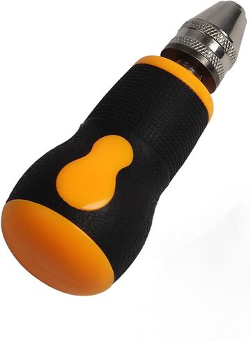 Portable Drill Mini, Hardened Steel Chuck & 10 Twist Bits 0.8-3.0mm, Short Handle with No-slip Design, Light and Portable for Wood, Jewelry, Plastic in Saudi Arabia