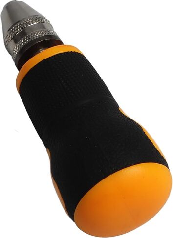 Portable Drill Mini, Hardened Steel Chuck & 10 Twist Bits 0.8-3.0mm, Short Handle with No-slip Design, Light and Portable for Wood, Jewelry, Plastic in Saudi Arabia