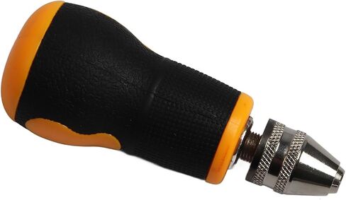 Portable Drill Mini, Hardened Steel Chuck & 10 Twist Bits 0.8-3.0mm, Short Handle with No-slip Design, Light and Portable for Wood, Jewelry, Plastic in Saudi Arabia