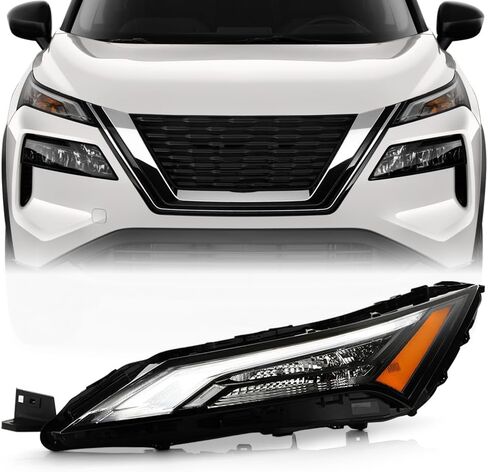 KEEKPO - For 2021 2022 2023 Nissan Rogue Upper w/Halogen Turn Signal LED Daytime Running Light Replacement - Passenger in Saudi Arabia