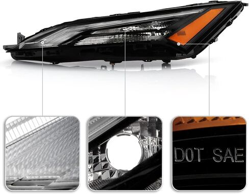 KEEKPO - For 2021 2022 2023 Nissan Rogue Upper w/Halogen Turn Signal LED Daytime Running Light Replacement - Passenger in Saudi Arabia