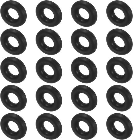 MECCANIXITY Silicone O-Rings 7mm OD 3mm ID 2mm Height Metric VMQ Sealing Gasket Anti Vibration for RC Flight Controller Drone Accessories Black, Pack of 20 in Saudi Arabia