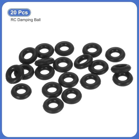 MECCANIXITY Silicone O-Rings 7mm OD 3mm ID 2mm Height Metric VMQ Sealing Gasket Anti Vibration for RC Flight Controller Drone Accessories Black, Pack of 20 in Saudi Arabia
