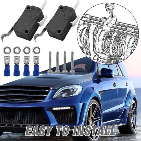 2Pcs 80629 Neutral Reverse Safety Switch with Crimp Terminal Screw, Replacement for B&M Automatic Shifter, Replaces 80690 MegaShifter in Saudi Arabia