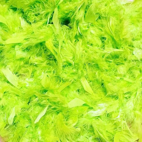 Lime Green Feather Boa 6 Foot Length in Saudi Arabia