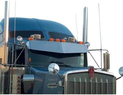 AMS1082 V-Style Drop Visor Fits Kenworth W900L W900B T800 T600 in Kuwait