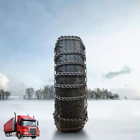 9mm Set of 2 Heavy Duty Snow Chains for Suvs and Cars Skid Traction Chains High Strength Manganese Emergency Use for Tire Reliable in Ice 10.00R20 2pcs 12.5R20 in Saudi Arabia