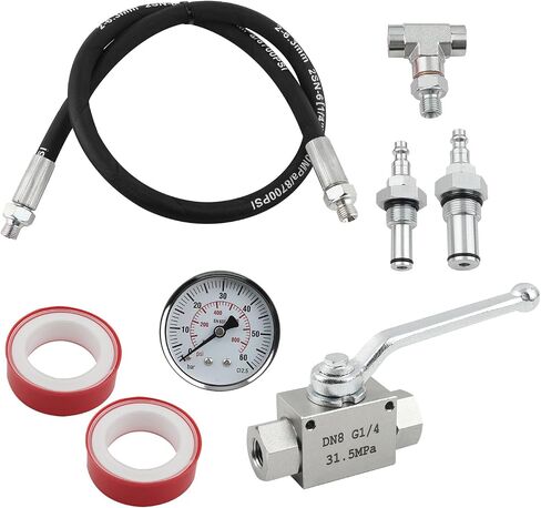 High Pressure Oil System IPR Air Test Tool Compatible with Ford 6.0L-7.3L Powerstroke Diesel with High Pressure Oil System IPR Valve Air Test Fitting Gauge Air Meter in Saudi Arabia
