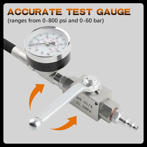 High Pressure Oil System IPR Air Test Tool Compatible with Ford 6.0L-7.3L Powerstroke Diesel with High Pressure Oil System IPR Valve Air Test Fitting Gauge Air Meter in Saudi Arabia