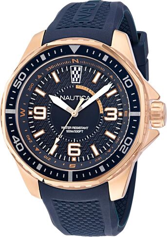 Nautica Men's NAPKMF304 KOH May Bay Blue Silicone Strap Watch in Saudi Arabia