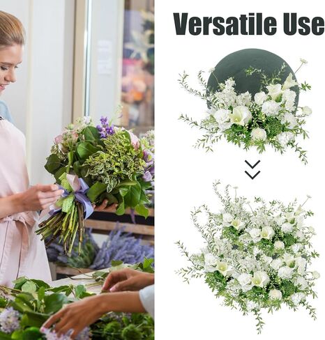 KALLORY 2Pcs Floral Foam Balls Round Sphere for DIY Flower Arrangements Wedding Bouquet Craft Supplies 5.7 Inch Artificial Flower Ball Foam with Water Absorbing Feature in Saudi Arabia