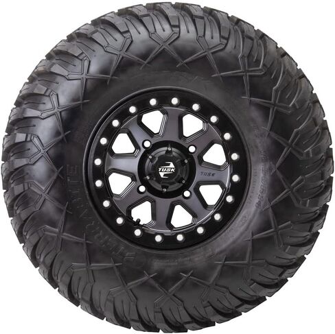 عجلة TUSK 4/156 Uinta Beadlock مقاس 14x7 4.0 + 3.0 معدنية/أسود - متوافقة مع Polaris in Kuwait