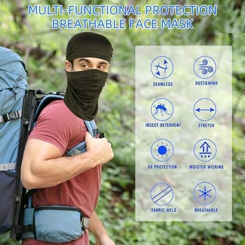 Multi Functional Sports Face Mask and Headscarf Set, Breathable and Protective, for Men's and Women's in Saudi Arabia