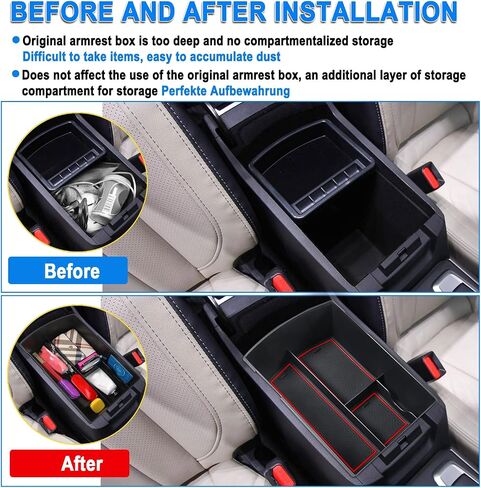 SHAOHAO for 2022 2023 2024 Volvo XC40 Center Console Organizer, for 2018 2019 2020 2021 2022 2023 2024 Volvo XC40 Console Organizer Tray 2023 XC40 Insert Storage Box Tray 2023 2024 XC40 Accessories in Saudi Arabia