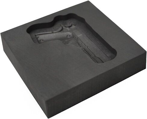 Small - Gun 3D Graphite Ingot Mold for Precious Metal Casting Gold Silver Copper Melting in Saudi Arabia