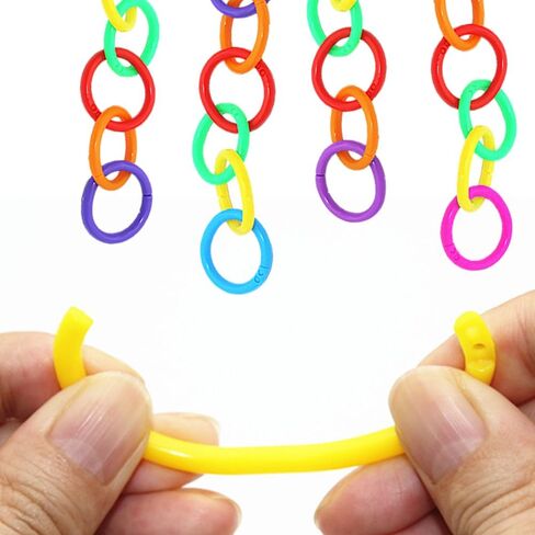 50 PCS 1 Inch Plastic Binder Rings Paper Ring, Loose Leaf Binder Rings Plastic Book Ring Clips for Office, School, Index Cards Assorted Colors in Saudi Arabia
