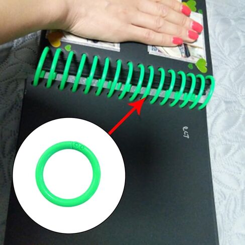 50 PCS 1 Inch Plastic Binder Rings Paper Ring, Loose Leaf Binder Rings Plastic Book Ring Clips for Office, School, Index Cards Assorted Colors in Saudi Arabia