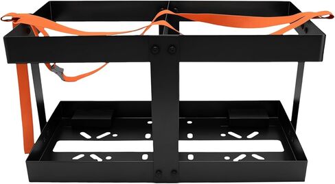 ترقية حامل إبريق الوقود، حامل علبة غاز أسود للمقطورة، دعم قوي بأربعة اتجاهات، يناسب حاويتي وقود سعة 5 جالون، متوافق مع علبة غاز Vp in Kuwait