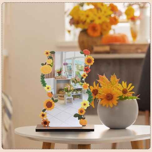 6 Set DIY Christmas Mirror Crafts Irregular Aesthetic Vanity Mirror Frameless with Stand Decorate Your Own Acrylic Mirrors 36 Colors Modeling Clay and Sculpting Tools for Christmas Party in Saudi Arabia