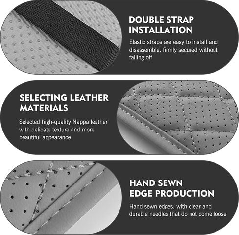 WZP Car Center Console Cover, Leather Arm Rest Cover with 2 Storage Bag, Console Cover for Car Storage Box Protector, Universal for Sedan SUV Truck (Gray) in Saudi Arabia