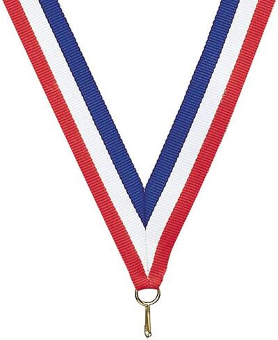 Express Medals Flag Football Gold Medals Trophy Award with Neck Ribbons EMDC214FFB - (Pack of 10) in Saudi Arabia