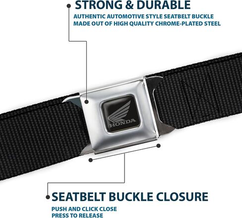 Buckle-Down Seatbelt Belt Honda Moto Black Kids, Multicolor, Youth 20 to 36 Inches in Saudi Arabia