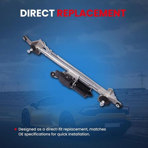 MOCA Front Wiper Linkage & Motor Assembly Compatible with 2010-2017 for Chevrolet Equinox with Wiper Motor & 2010-2017 for GMC Terrain with Wiper Motor in Saudi Arabia