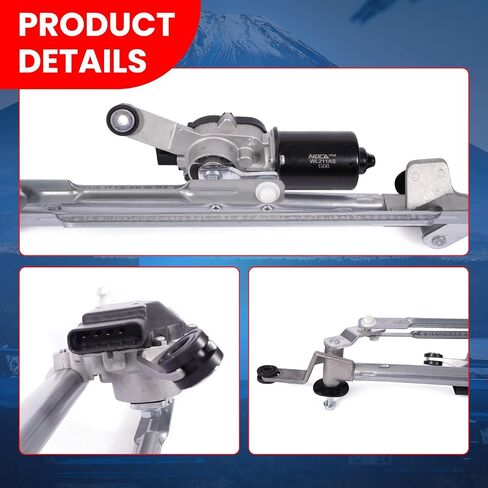 MOCA Front Wiper Linkage & Motor Assembly Compatible with 2010-2017 for Chevrolet Equinox with Wiper Motor & 2010-2017 for GMC Terrain with Wiper Motor in Saudi Arabia