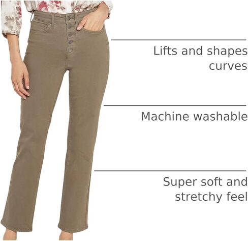 بنطلون جينز نسائي مستقيم الارتفاع من NYDJ in Kuwait