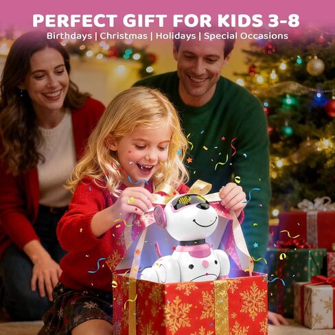 Robot Dog Toy for Kids 3-12: Remote Control Interactive Robot Puppy with Touch & Follow, Programmable Tricks, Dancing & Walking, Birthday Gift for Smart Boys & Girls in Saudi Arabia