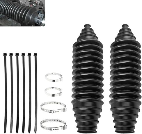 Car Rack and Pinion Boot Steering Tool Kit, Silicone Inner Tie Rod Boot Set With Bellow Cable Ties Clamps Professional Automotive Accessories For Steering System Maintenance in Kuwait