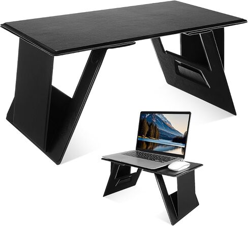 PRETYZOOM Foldable Laptop Desk, Adjustable Height and Angle Lap Desk for Reading, Working, Writing, Portable Laptop Table for Couch Sofa in Saudi Arabia