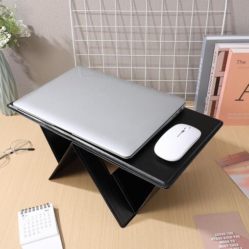 PRETYZOOM Foldable Laptop Desk, Adjustable Height and Angle Lap Desk for Reading, Working, Writing, Portable Laptop Table for Couch Sofa in Saudi Arabia