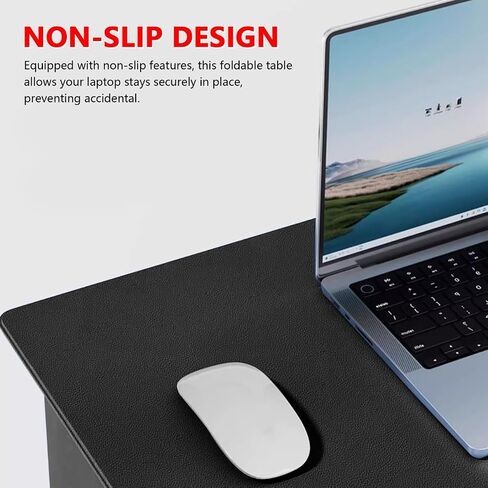 PRETYZOOM Foldable Laptop Desk, Adjustable Height and Angle Lap Desk for Reading, Working, Writing, Portable Laptop Table for Couch Sofa in Saudi Arabia