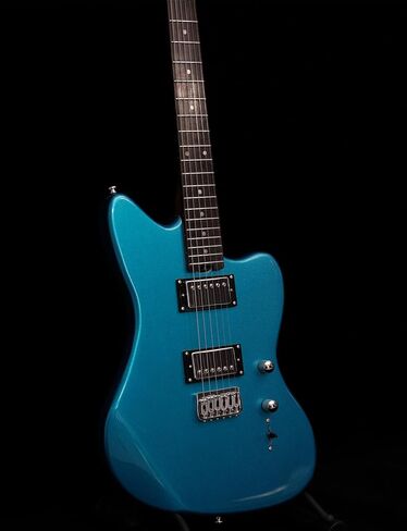 KGD Jazzmaster Mahogany Solid Body Electric Guitar,Roasted Maple Neck and Rosewood fingerboard,Bone Nut,6-String H-H Guitar,Professional/Full Size/Electric Guitars for Adults in Saudi Arabia