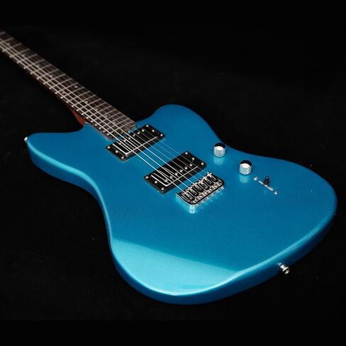 KGD Jazzmaster Mahogany Solid Body Electric Guitar,Roasted Maple Neck and Rosewood fingerboard,Bone Nut,6-String H-H Guitar,Professional/Full Size/Electric Guitars for Adults in Saudi Arabia