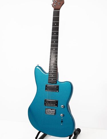 KGD Jazzmaster Mahogany Solid Body Electric Guitar,Roasted Maple Neck and Rosewood fingerboard,Bone Nut,6-String H-H Guitar,Professional/Full Size/Electric Guitars for Adults in Saudi Arabia